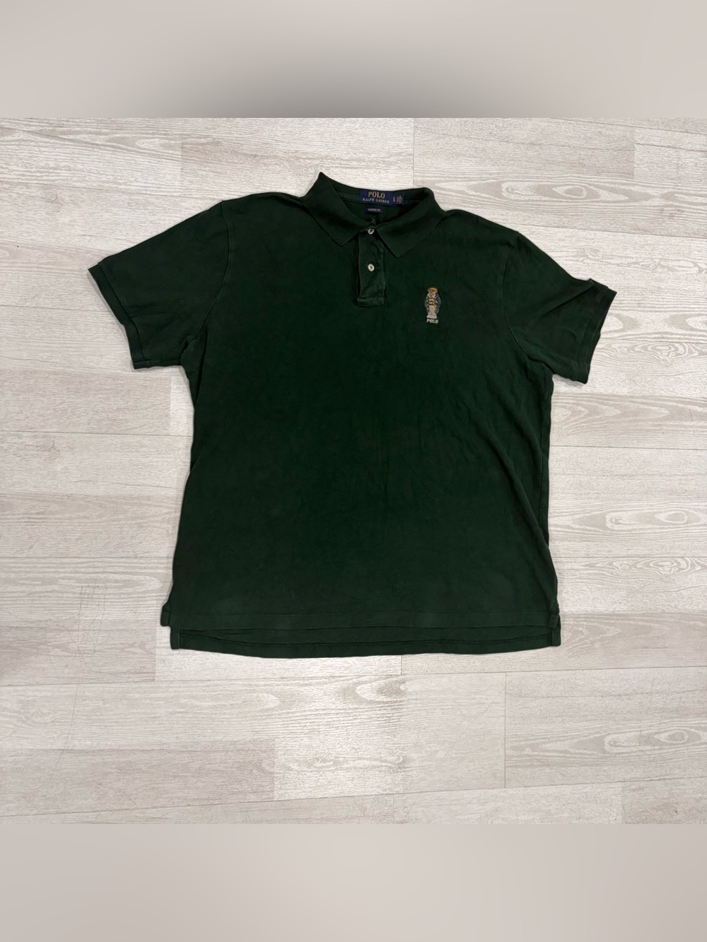 Polo Ralph Lauren Men’s Classic Polo Bear Short Sleeve Polo Shirt Green SIZE L
